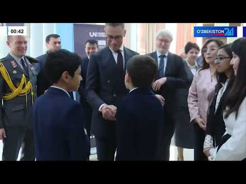 Finlandiya Prezidenti O'zbekistondagi Islom sivilizatsiyasi markziga tashrif buyurdi