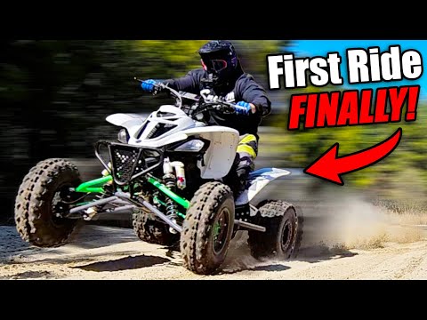 Riding the ASPCA Yamaha Raptor 660! Runs great! (sort of)