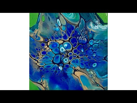 (915) Bloom Technique, with No Pillow Paint, Acrylic Paint Pouring