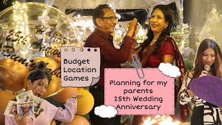 Surprise Plan for Parents 25th Wedding Anniversary Celebration | Silver Jubilee Celebration Ideas