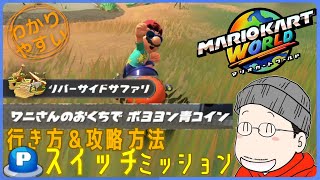 『ワニさんのおくちで ボヨヨン青コイン』Pスイッチの行き方＆完全攻略プレイ｜マリオカートワールド