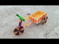 How To Make Cycle Rickshaw At Home DIY Matchbox Rickshaw With Trolley Dc Motor Rickshaw