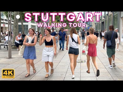 Erkunden von Stuttgart: 4K City View | Deutschland Walk Tour 🇩🇪 [2023]