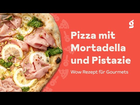 Pizza mit Mortadella und Pistazie - Wow Rezept für Gourmets