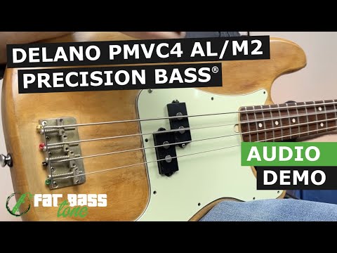 Delano PMVC4 ALM2 Precision Bass® Pickup Demo
