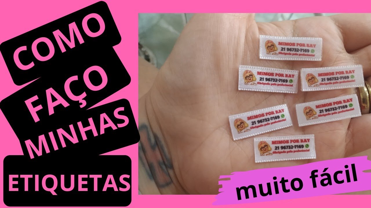 COMO FAZER ETIQUETAS PERSONALIZADA EM CASA - FAÇA VOCÊ MESMA