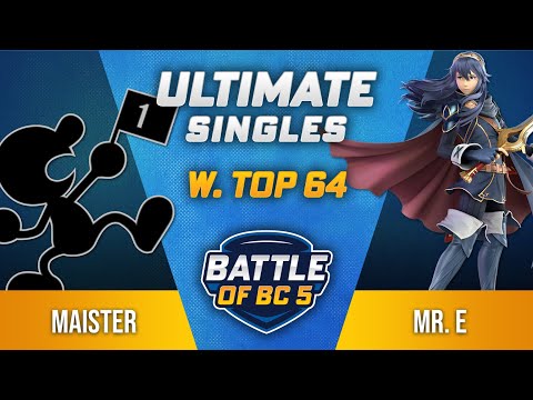 Maister (Game & Watch) vs Mr. E (Lucina) - Ultimate Singles Winners Top 64 - Battle of BC 5