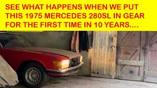 Mercedes R107: Pierwsza jazda od 10 lat! Przełącznik neutralny + tuleje zmiany biegów