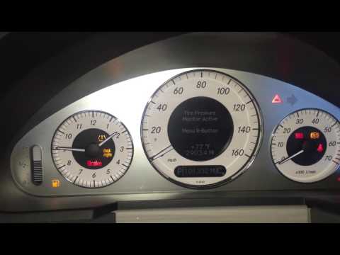 Mercedes E350 TPMS Reset (Tire Pressure Monitoring System) - W211