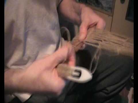 rabbit net making - up close