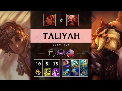 Taliyah Top vs Gragas - NA Master Patch 25.08