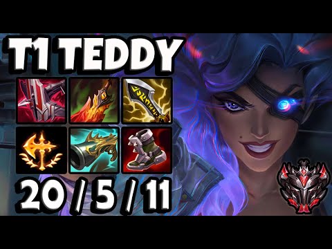 T1 Teddy SAMIRA ADC vs VARUS - Patch 11.8 Ranked Korea ✅