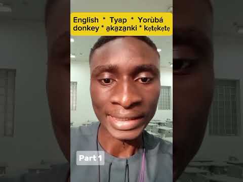 Part 1: How Similar are the Tyap and Yoruba Languages? #language #similarities