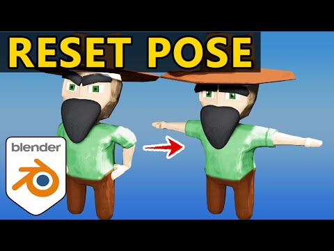 ✅How to Reset Bones and Poses in Blender