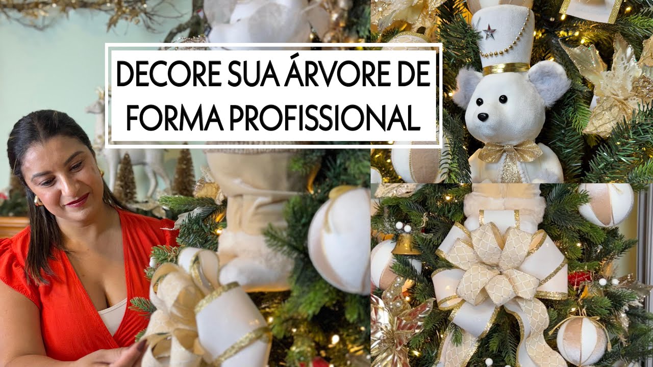 ÁRVORE TENDÊNCIA NATAL 2024 COMO DECORAR DE FORMA PROFISSIONAL #arvoredenatal #christmas