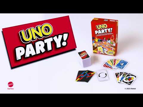 Mattel UNO PARTY – vakarėlio kortos (HMY49) video