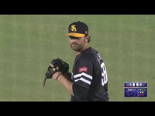 【9回裏】ホークス・サファテが3人で締めて連敗ストップ!! 2016/8/13 M-H