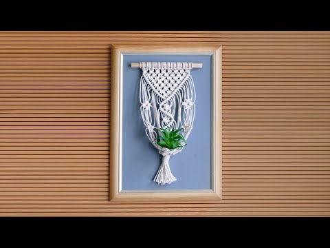 DIY Macrame Plant Hanger Easy NEW Diamond Design