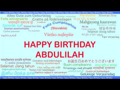 Abdulilah   Languages Idiomas - Happy Birthday