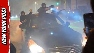 Chaos Caught on Livestream as Shooting Breaks Out at LA Street Takeover