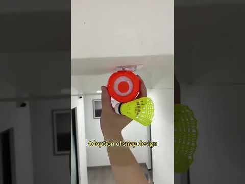 SELF PRACTICE BADMINTON EQIUPMENT. BADMINTON PRACTICE AT HOME. RACKET SHUTTLE PRACTICE AT HOME.