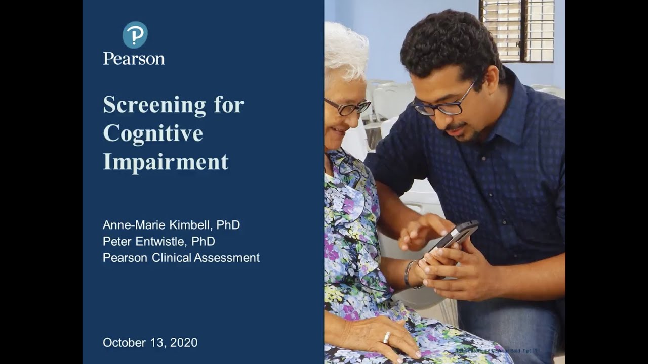 Screening for Cognitive Impairment Webinar (Recording)