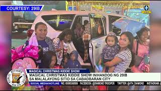 Magical Christmas kiddie show inihandog ng 29IB sa malalayong Sitio sa Cabadbaran City