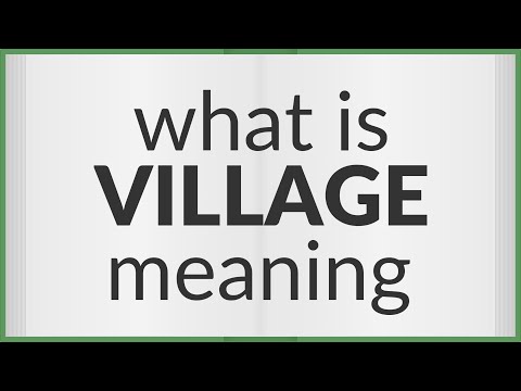 Village | meaning of Village