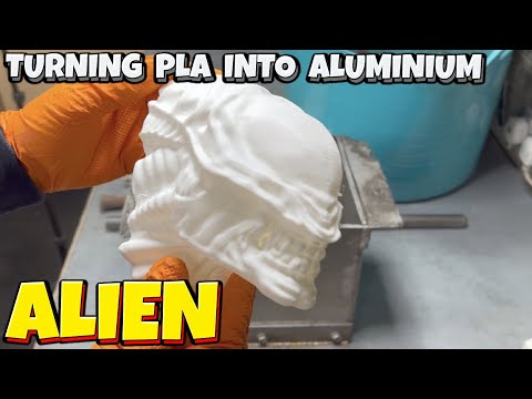 Easy "Lost PLA" Sand Casting 🏝 - Alien Head In Aluminium - Ingot Joe 🔥 - Let's Cook!👨🏻‍🍳