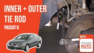 Youtube thumbnail of video "How to replace the inner and outer tie rod Passat 6 🚗"
