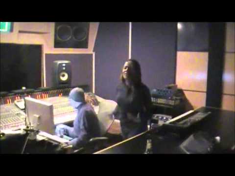 J-LYN WORKING HARD IN THE STUDIO ON #IAMQUEEN ALBUM