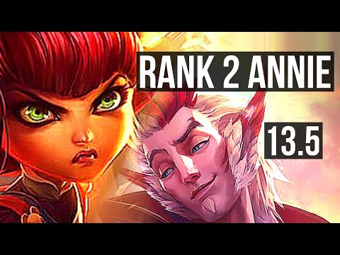 ANNIE & Aphelios vs RAKAN & Xayah (SUP) | Rank 2 Annie, 3/1/9, Rank 17 | KR Challenger | 13.5