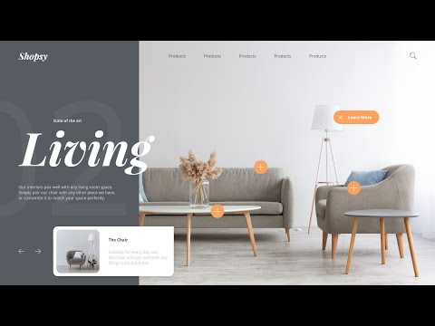 Minimal Shop Website Design In Adobe Xd / Auto Animate