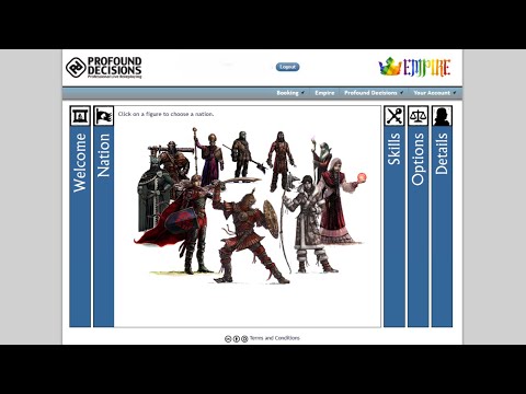 Empire LARP Character Creation