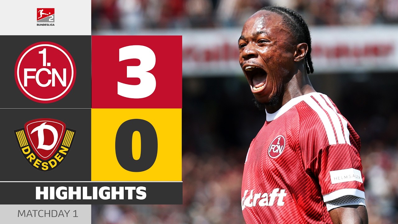 Hattrick-Magic! | 1. FC NÜRNBERG - DYNAMO DRESDEN | Highlights | Matchday 1 - Bundesliga 2 2026/27