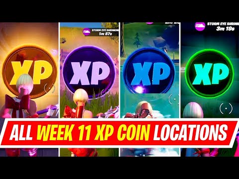 Fortnite - All XP Coins Location Guide Week 11 (Chapter 2 Season 5)