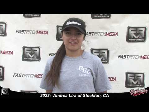 2022 Andrea Lira Outfield and Middle Infield Softball Skills Video - Batbusters Gomes 18 Gold