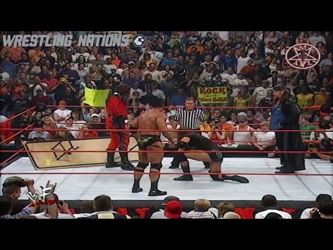 Triple H Smashed by The Rock, Undertaker and Kane