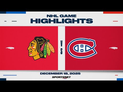 NHL Highlights | Blackhawks vs. Canadiens - December 18, 2025