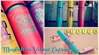 REVIEW: MAYBELLINE VOLUM EXPRESS MASCARAS + DEMOS