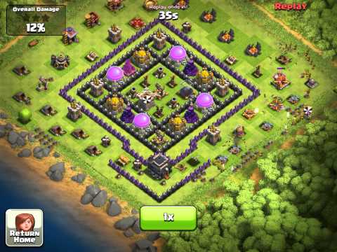 Clash of Clans  Defending against 225 archers