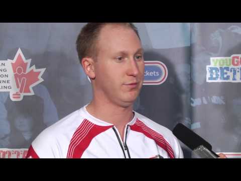 Draw 11 Media Scrum - 2013 Ford World Men's Curling Championship
