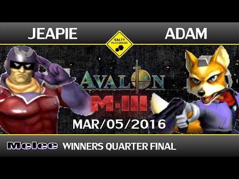 Avalon M-III - LLL.Jeapie (Cpt. Falcon) Vs Adam (Fox) - SSBM Singles Winners Quarter Final