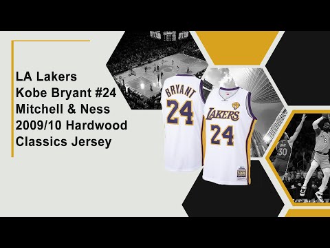 Los Angeles Lakers Kobe Bryant #24 Mitchell & Ness White 2009/10 Hardwood Classics Jersey