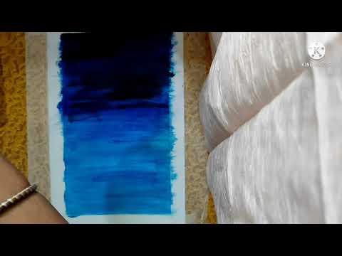 MONOCHROMATIC NIGHT VIEW PAINTING🎨 |USING 3 COLOURS|ANINDYA APARNA