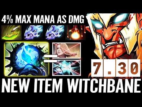 🔥 7.30 NEW ITEM - WITCH BANE 4% Max Mana As DMG WTF God Troll Warlord Max AS Dota 2 Pro Update