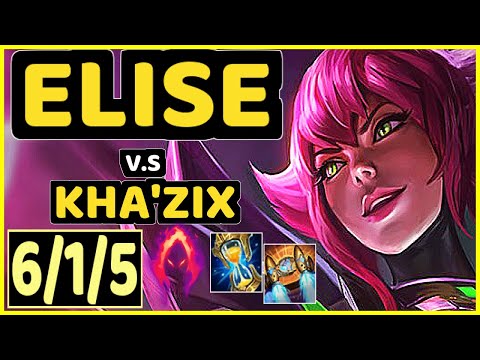 BGOB (ELISE) vs KHA'ZIX - 6/1/5 KDA JUNGLE CHALLENGER GAMEPLAY - BR