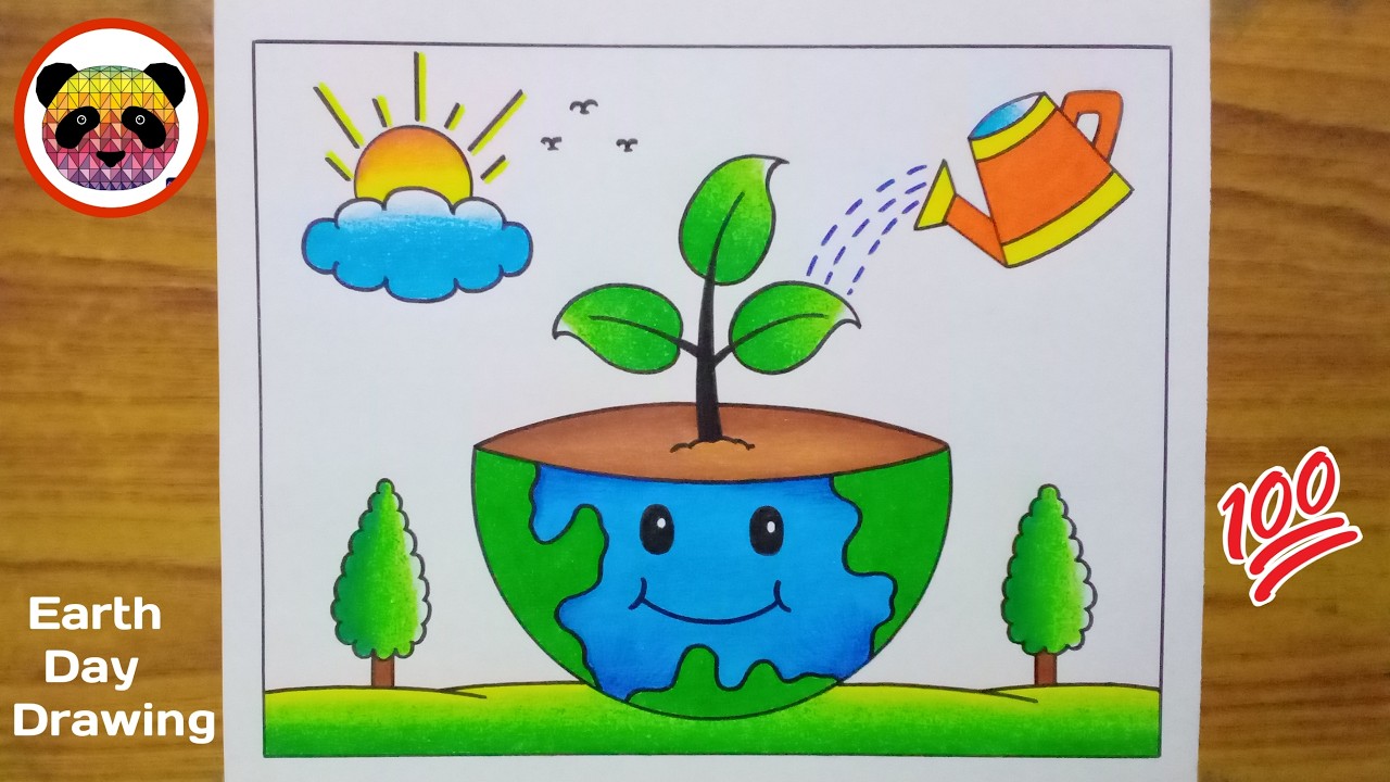 Earth Day Drawing / Earth Day Poster Drawing / Save Earth Drawing / Save Earth Poster / Save Earth