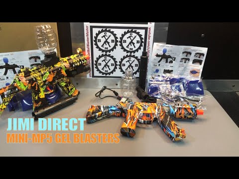 Showcase-Setup-Demo & FPS: JIMI DIRECT Mini-MP5 Top Loader Gel Ball Blasters - Contest Link in Desc