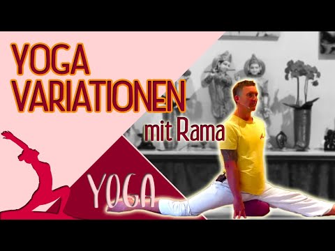 Yoga Grundreihe "Variationen" Yogastunde mit Rama - Yoga Vidya Live - 09:15 - 22.11.2020